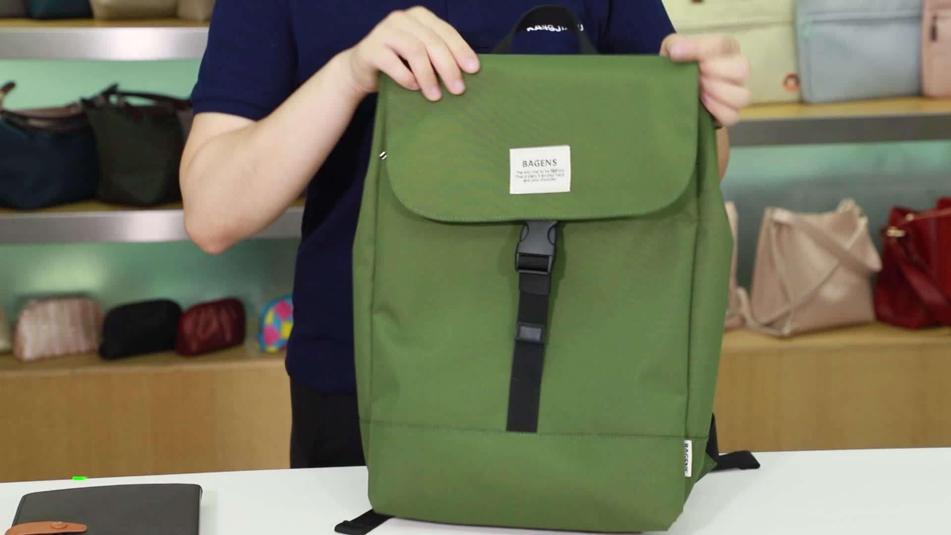 ArmyGreen – sac à dos en toile rétro Style britannique pour écolier