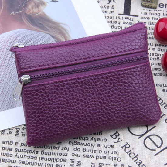 Leather Coin Purse Women Small Wallet Mini Zipper Money Bags Pocket Wallets